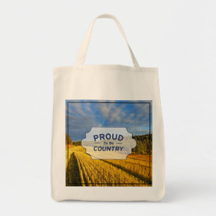 Tote Bag Champ de blé après récolte