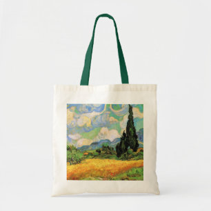 Tote Bag Champ de blé avec cyprès de Van Gogh à Haute Galli