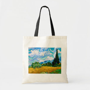 Tote Bag Champ de blé avec Cyprès, Van Gogh