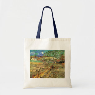 Tote Bag Champ de blé clos avec paysan par Vincent van Gogh