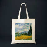 Tote Bag Champ de blé Van Gogh avec Cyprès. Impressionnisme<br><div class="desc">sac fourre-tout Van Gogh "Blé Field with Cyprès".</div>