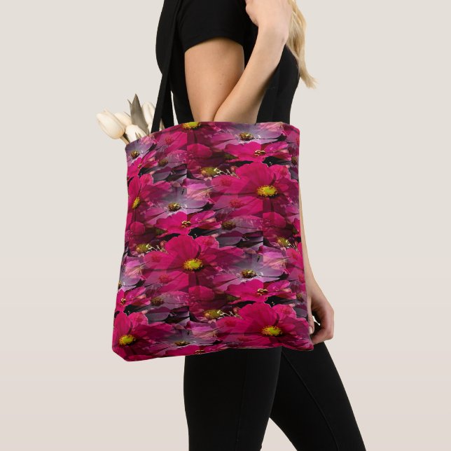 Tote Bag Champ de Cosmos...... (De près)