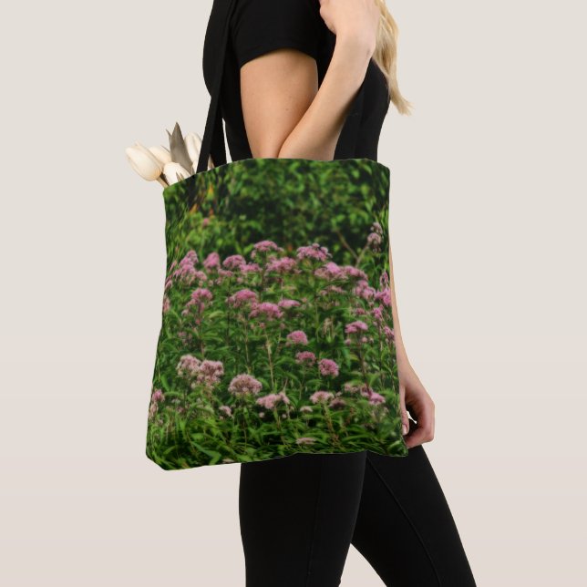 Tote Bag Champ De Doux Joe Pye Fleurs De Mauvaises Herbes (De près)