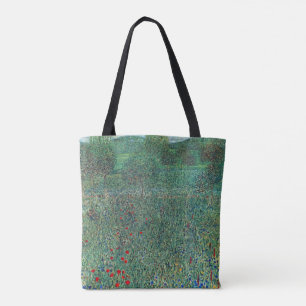 Tote Bag Champ de fleurs à Litzlberg Klimt, paysage vintage