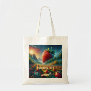 Tote Bag Champ de fraises de rêves
