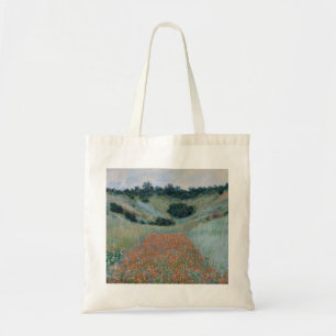 Tote Bag Champ de pavots dans un creux près de Giverny (par