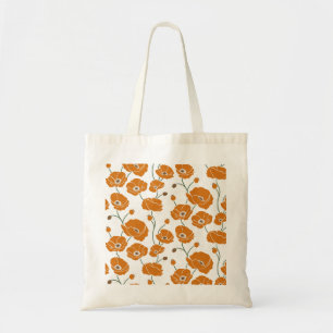 Tote Bag Champ de pavots orange