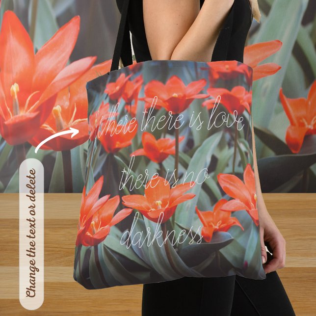 Tote Bag Champ de tulipe rouge (Créateur téléchargé)