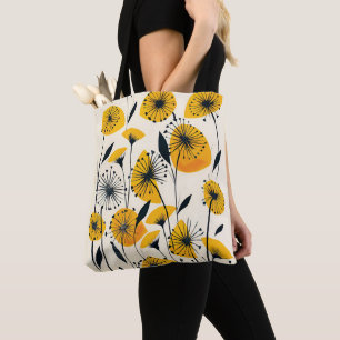 Tote Bag Champ fleur sauvage Dandelion