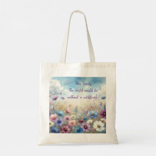 Tote Bag Champ fleur sauvage et devis