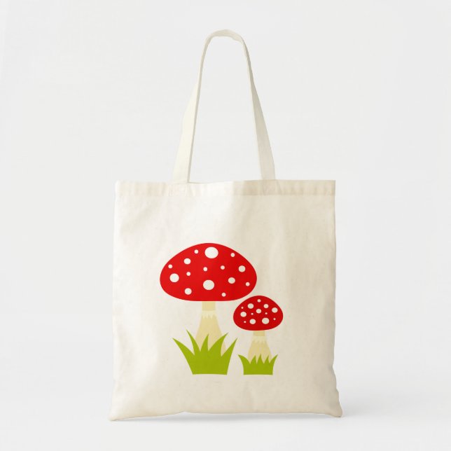 Tote Bag Champignons de selles rouges (Devant)