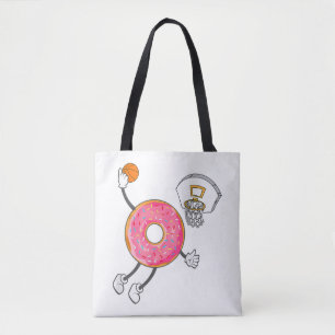 Tote Bag Champion de la nourriture de trou de beignet à tre