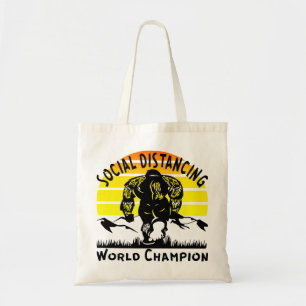Tote Bag Champion du Monde Distances Sociales Bigfoot #