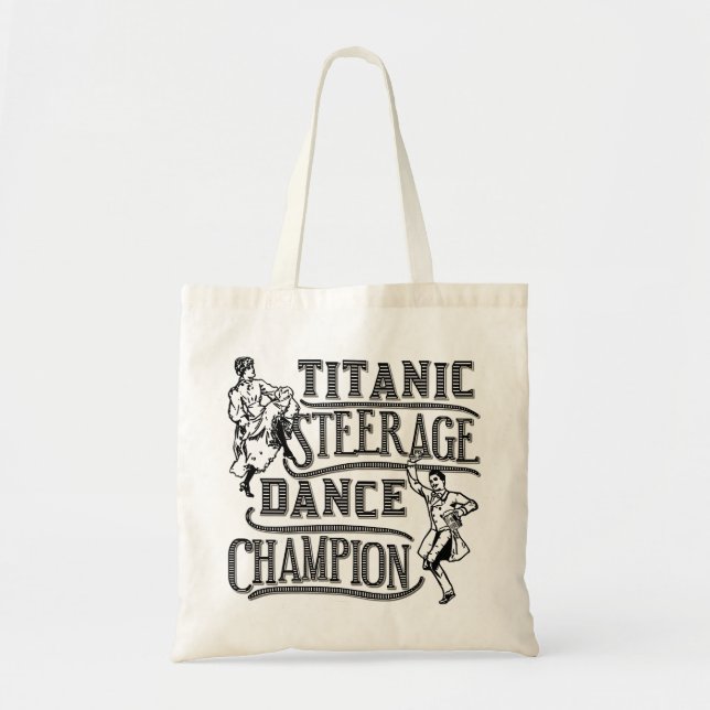 Tote Bag Champion titanique drôle de danse d'entrepont (Devant)