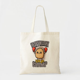 Tote Bag Championnat de boxe de pomme de terre poids lourd 