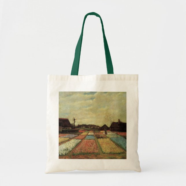 Tote Bag Champs de bulbes par Vincent van Gogh (Devant)