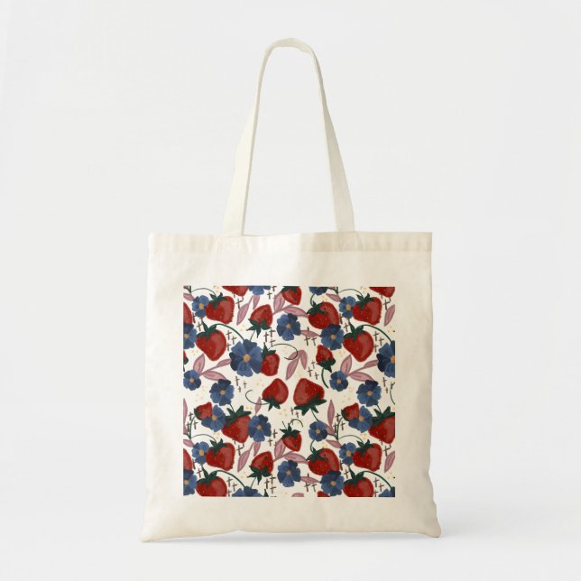 Tote Bag Champs de fraises  (Devant)
