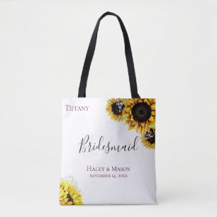 Tote Bag Champs de tournesol domestique personnalisée