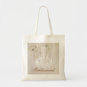 Tote Bag chandelier élégant tourbillon vintage bridesmaid