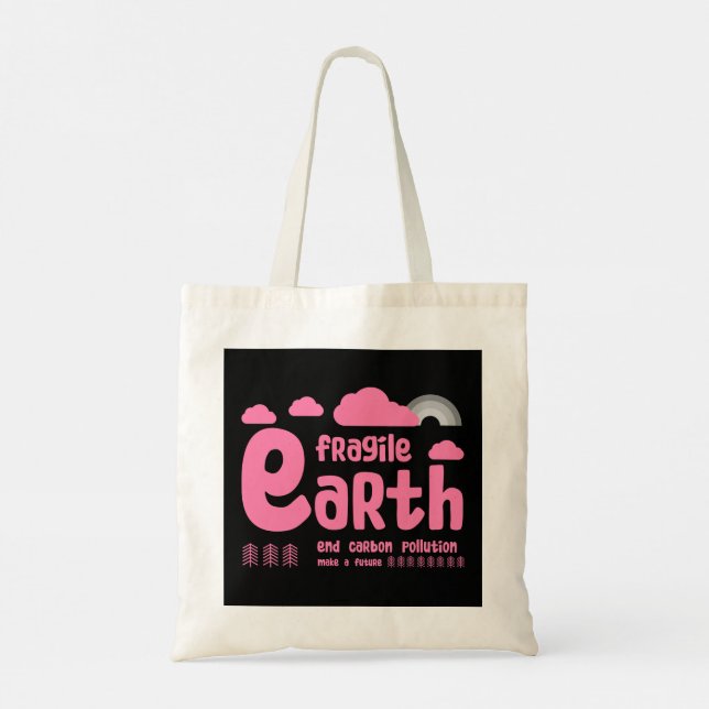 Tote Bag Changement climatique | Pollution du carbone | T-s (Dos)