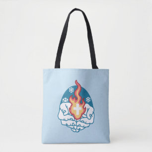 Tote Bag Changement du froid, Feu de foi - Chrétien motivat