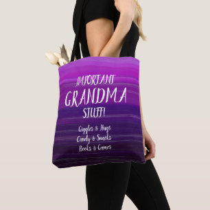 Tote Bag Changer tout le texte et le nom de grand-mère des