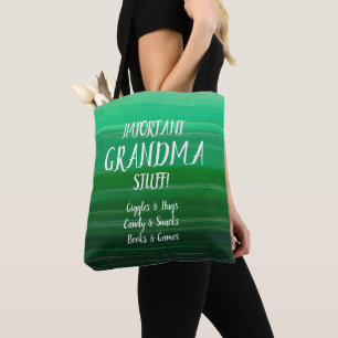 Tote Bag Changer tout le texte et le nom de grand-mère des