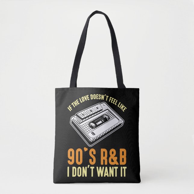 Tote Bag Chanson des années 90 R&B Music Cassette Années 90 (Devant)