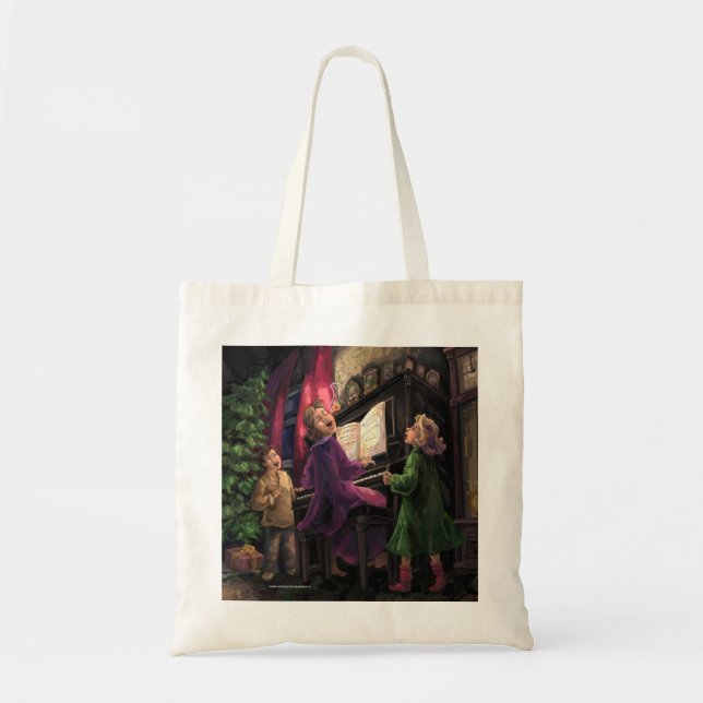 Tote Bag Chant de Noël le long (Devant)