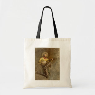 Tote Bag Chanter Espagnol Cowboy à Banjo jouer à la chanson