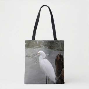 Tote Bag Chanter Snowy Egret