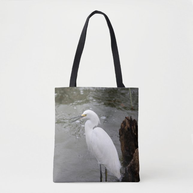 Tote Bag Chanter Snowy Egret (Devant)