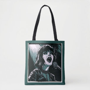 Tote Bag Chanteur Expressif Shout It Out Amoureux de la Mus