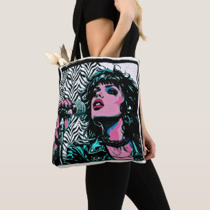 Tote Bag Chanteur Pop Art Roseurs de musique Musiciens Amat
