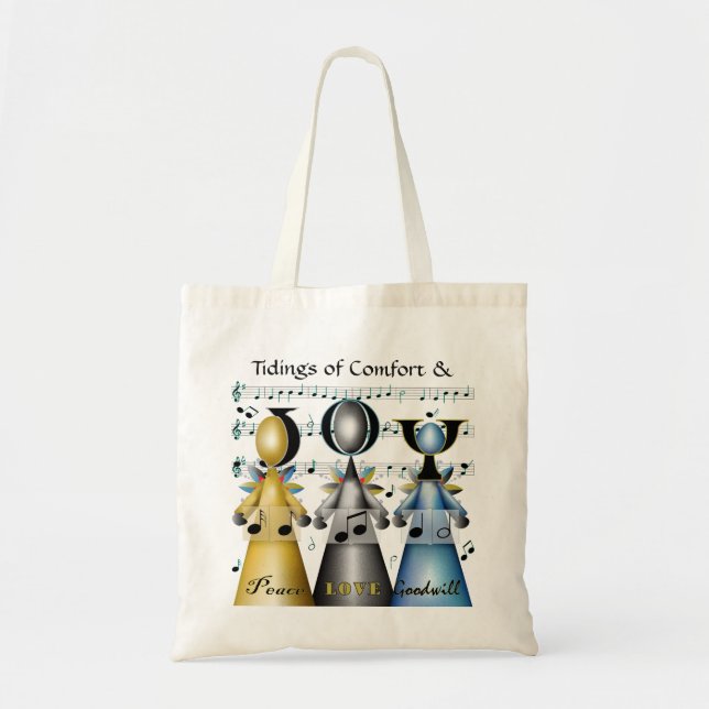 Tote Bag Chanteurs de Noël Tidings of Comfort and Joy (Devant)