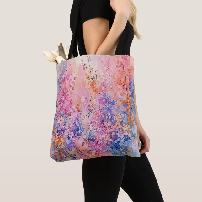 Tote Bag Chants d'oiseaux parmi les fleurs (De près)