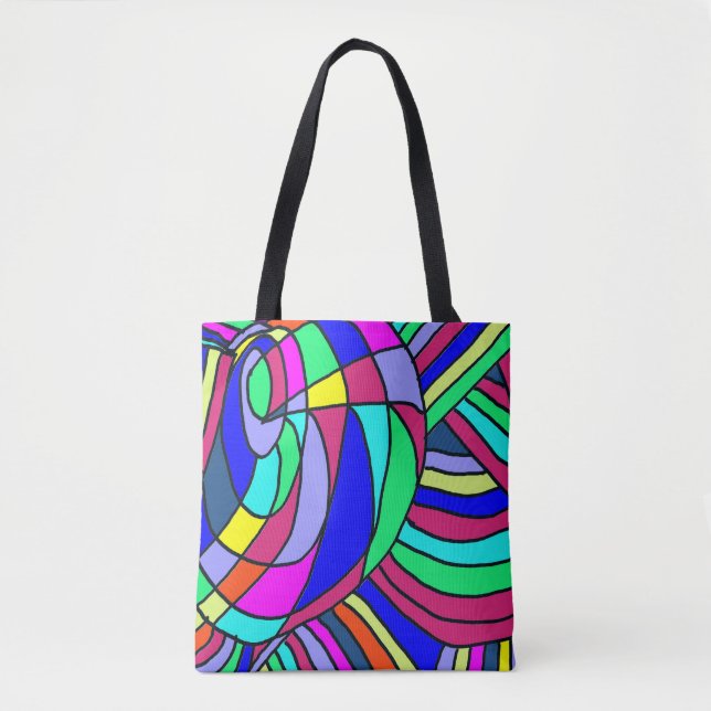 Tote Bag Chaos coloré (Devant)