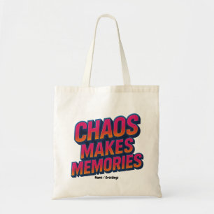 Tote Bag Chaos rend les souvenirs Retro Synthwave Design am