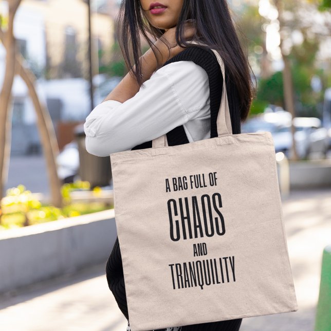 Tote Bag Chaos & Sérénité Personnellement Excentrique (Express your unique personality with this captivating tote!)