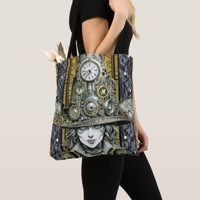 Tote Bag Chapeau à vapeur (1) /Épaule (De près)