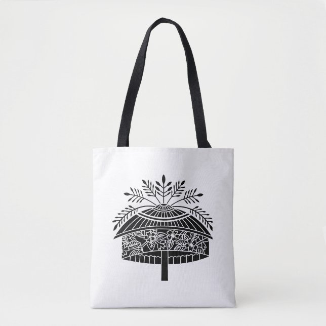 Tote Bag Chapeau de fleurs (Devant)