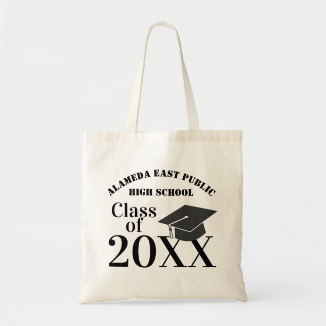 Tote Bag Chapeau de remise des diplômes de la promotion ... (Devant)