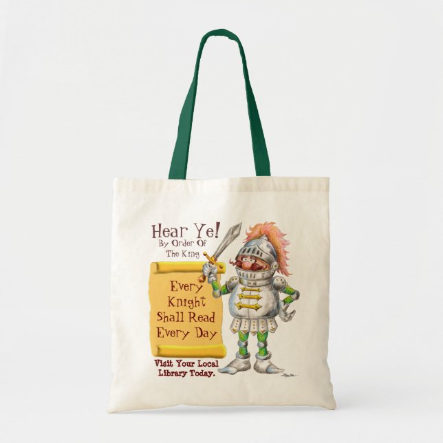 Tote Bag Chaque chevalier lira chaque jour (Devant)