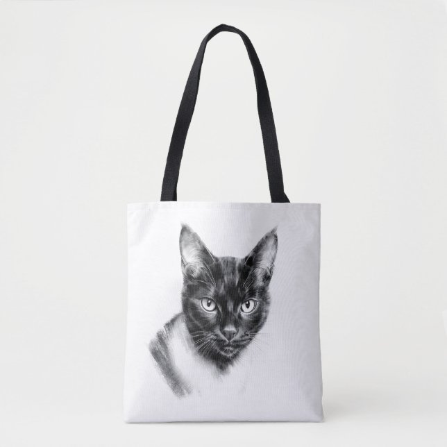 Tote Bag Charbon de Chat (Devant)