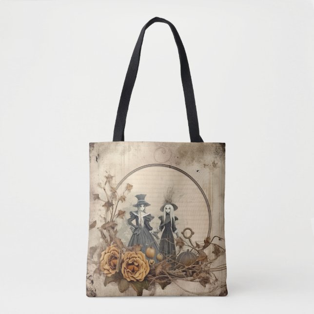 Tote Bag Chariot Halloween vintage (12) (Devant)