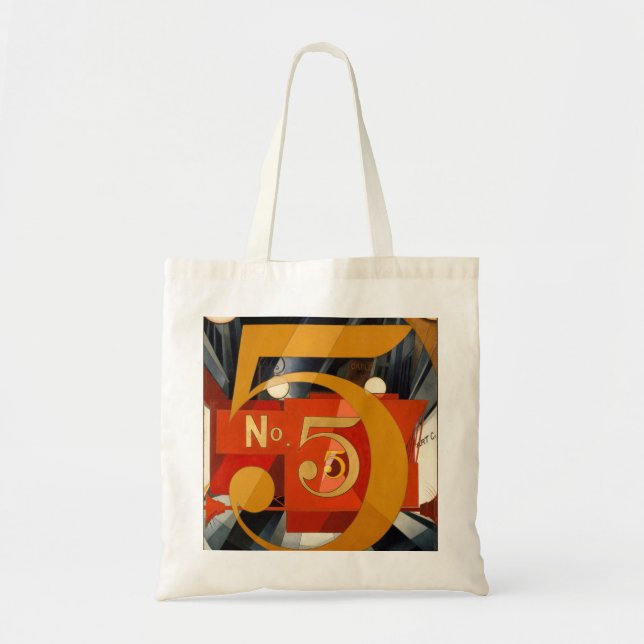 Tote Bag Charles Demuth le schéma 5 en or (Devant)