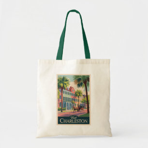 Tote Bag Charleston Caroline du Sud Illustration Art de Voy