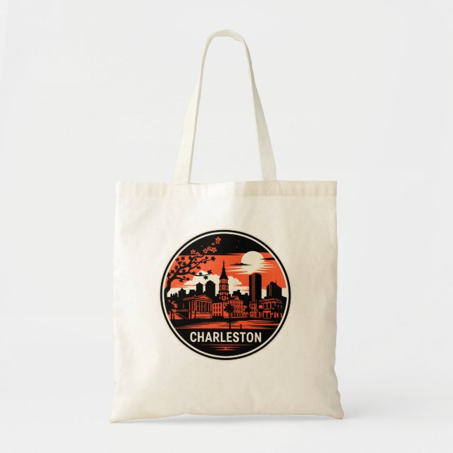 Tote Bag Charleston City Caroline du Sud USA (Devant)