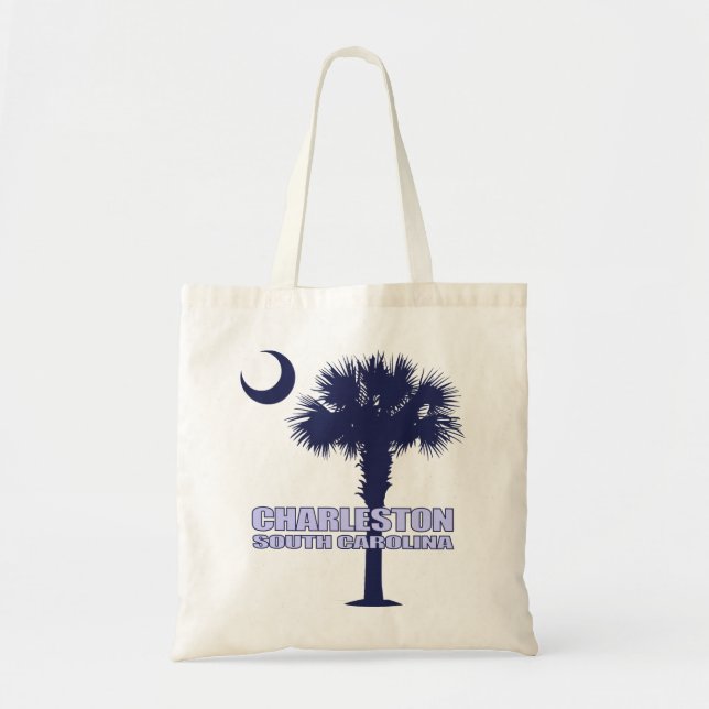Tote Bag Charleston SC (Palmetto & Crescent) (Devant)