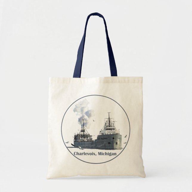 Tote Bag Charlevoix, Michigan (Devant)